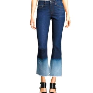 Derek Lamb 10 Crosby Jane High Rise Ombre Flare Dip Dye Jeans...Size 27
